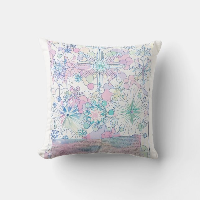 Hemma levande kuddar, utskriven design kudde (Framsida)