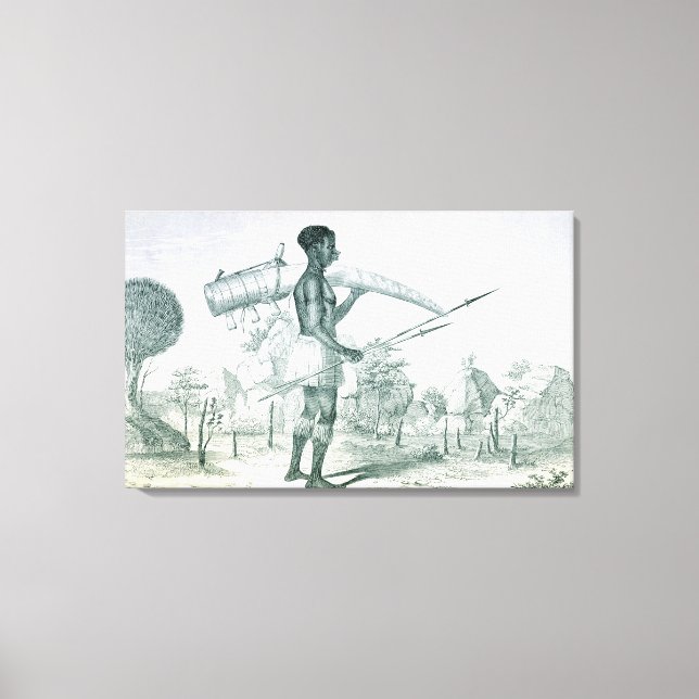 Hemma med dekorerat elfenbenslubb, f canvastryck (Framsida)