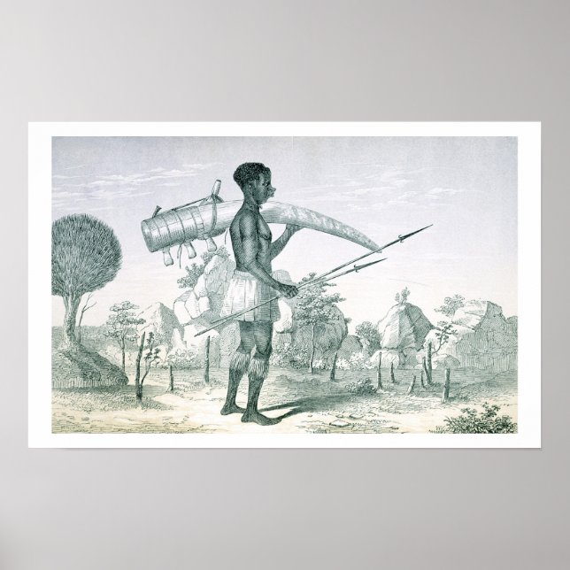 Hemma med dekorerat elfenbenslubb, f poster (Framsidan)