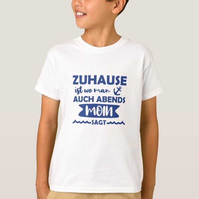 Hemma Moin North German Anchor North Sea Baltic Se T Shirt (Framsida)