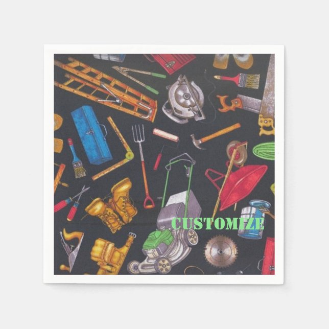 Hemma och Garden Verktyg Napkins Pappersservett (Framsidan)