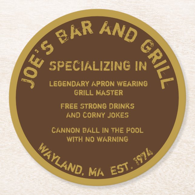 Hemma Pub ynlig Underlägg (Framsidan)