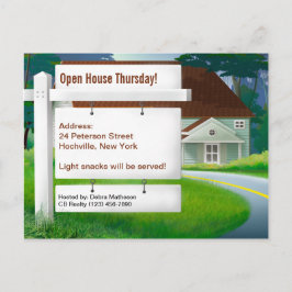 Hemma Real Gods-vykort Inbjudan Vykort