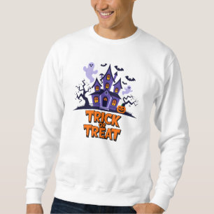 Hemma roligtar för Halloween-behandlingar! Lång Ärmad Tröja
