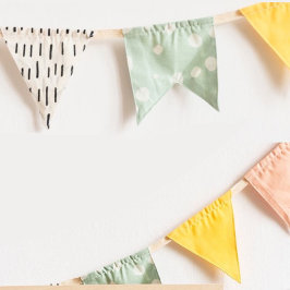 Hemma spelar rum Cute Colorful Cute Pastel Vimplar