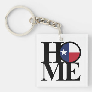 HEMMA Texas Lone Star Keychain Small Square