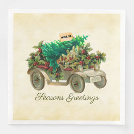 Hemma vid Pappersservett Träd