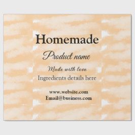 Hemmabakade bakverk gjorda med kärlek lägg till te presentpapper