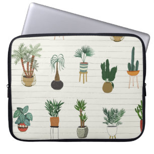 Hemmabruk: Hand plockade sjölösa Insida Laptop Fodral