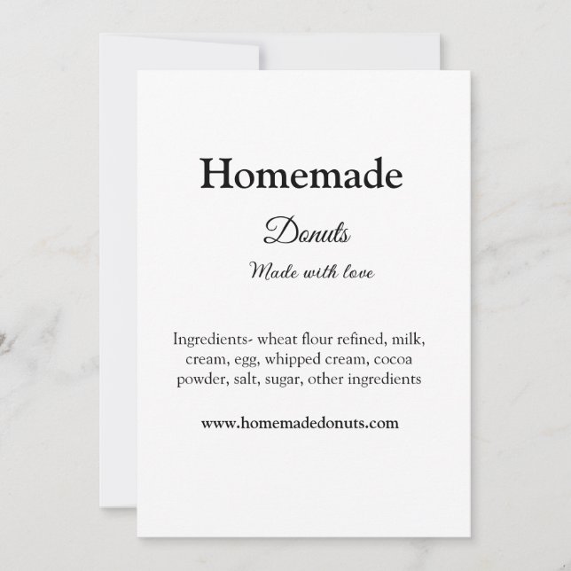 Hemmade donatorer som gjorts med kärlek lägger til inbjudningar (Framsida)