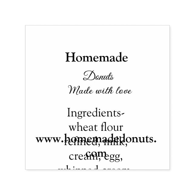 Hemmade donatorer som gjorts med kärlek lägger til självfärgande stämpel (Design)