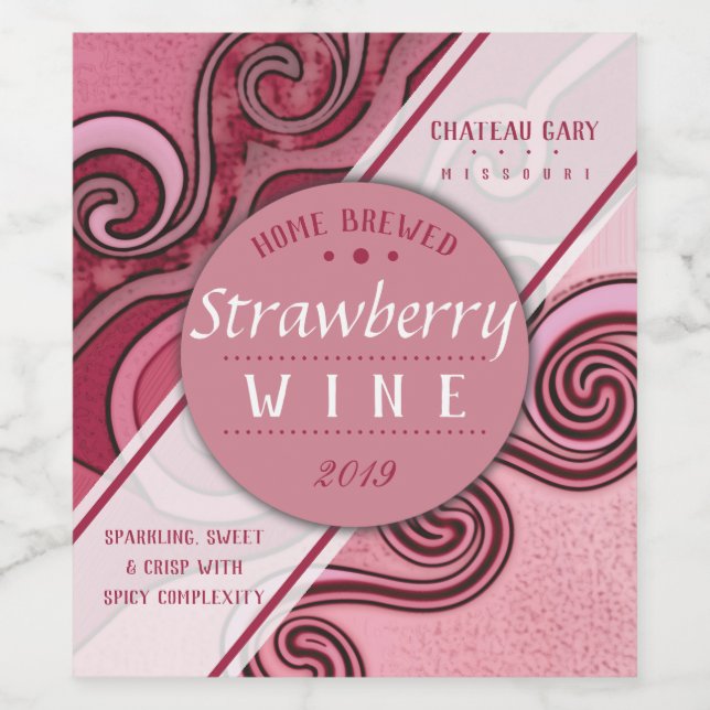 Hemmade röd vin-personlig vinflaska etikett (Singel etikett)