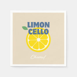 Hemmagjord Beige Love Limoncello Likör Pappersservett