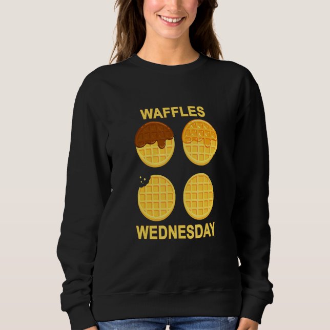 Hemmagjord Fryst Våffel Onsdag T Shirt (Framsida)