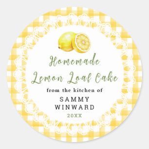 Hemmagjord Lemonadkaka Etikett