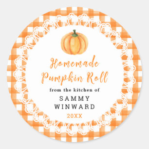 Hemmagjord Pumpkrulls Etikett