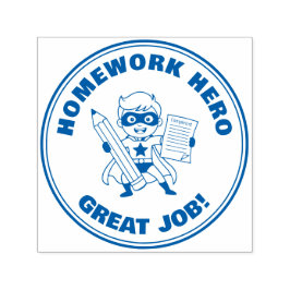 Hemmago Hero Lärarbelöning Motivation Självfärgande Stämpel
