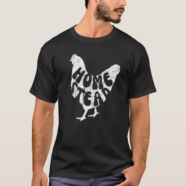 Hemmahöns Silhuett Höns Buffs T Shirt (Framsida)