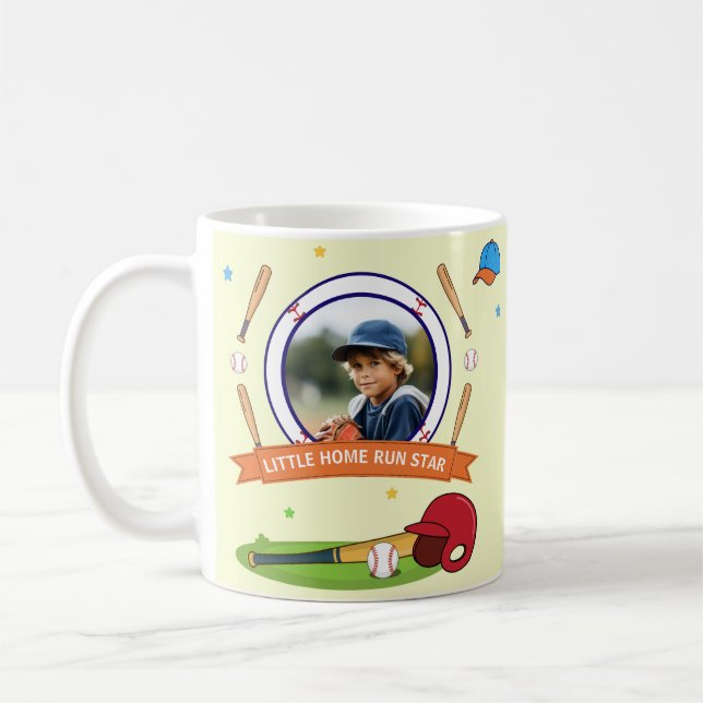 Hemmaloppsstjärna Baseboll Födelsedagspresent För  Kaffemugg (Vänster)