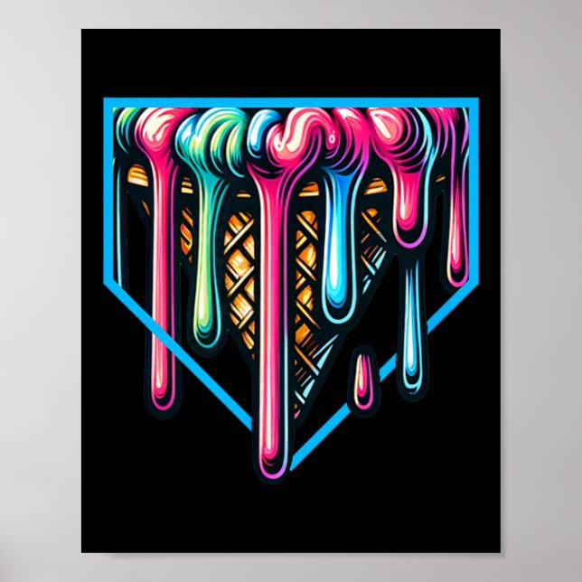 Hemmaplatsdropp - Glass Softll Och Sälj  Poster (Framsidan)