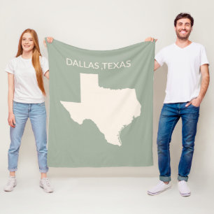 Hemmaprydnad för Texas delstats karta Sherpa filt