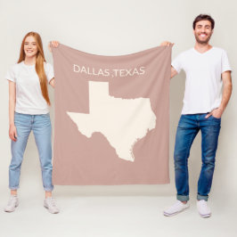 Hemmaprydnad för Texas delstats karta Sherpa filt