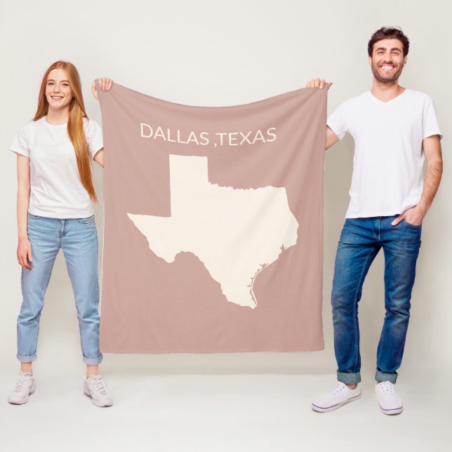 Hemmaprydnad för Texas delstats karta Sherpa filt (På plats)