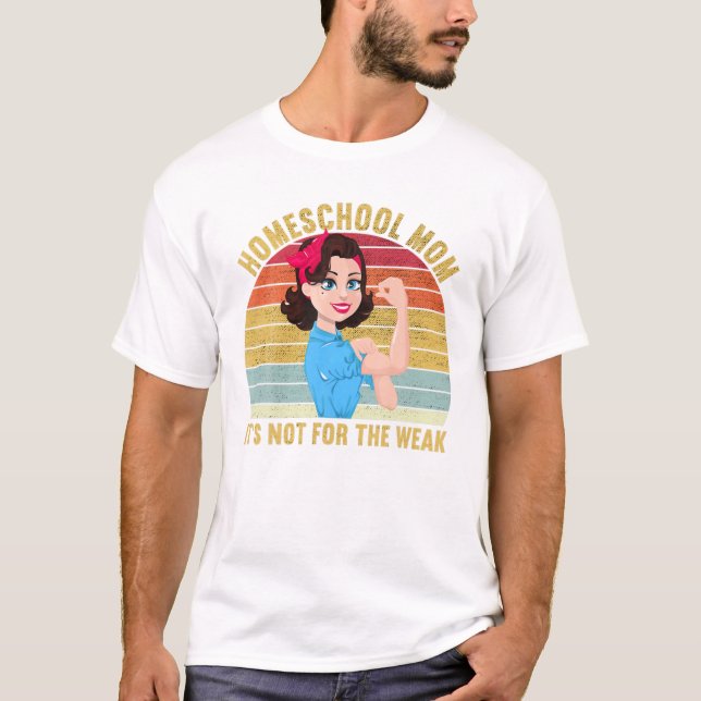 Hemmasittande mamma är inte för den t shirt (Framsida)