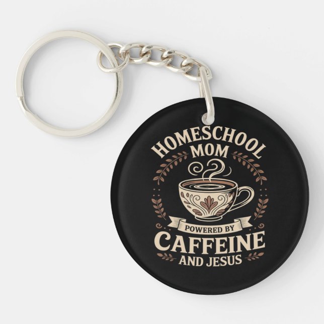 Hemmasittande mamma driven av koffein och Jesus (Framsidan)