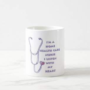 Hemmasjuksköterska hjärta kaffemugg
