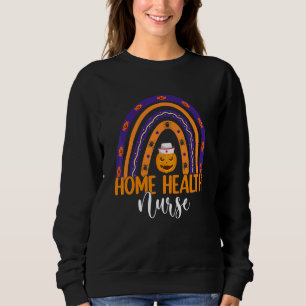 Hemmasjuksköterska Omvårdnad Regnbåge Halloween Pu T Shirt