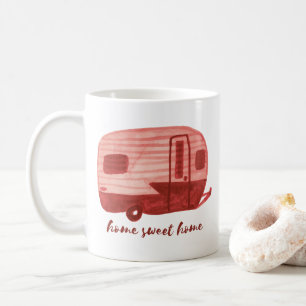 HEMMASKINVAROR FÖR HEMHEMTID Vintage Vattenfärga Kaffemugg