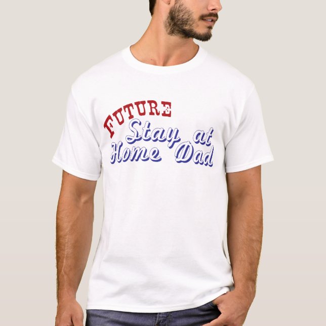Hemmastadd pappa för framtida stag tee (Framsida)