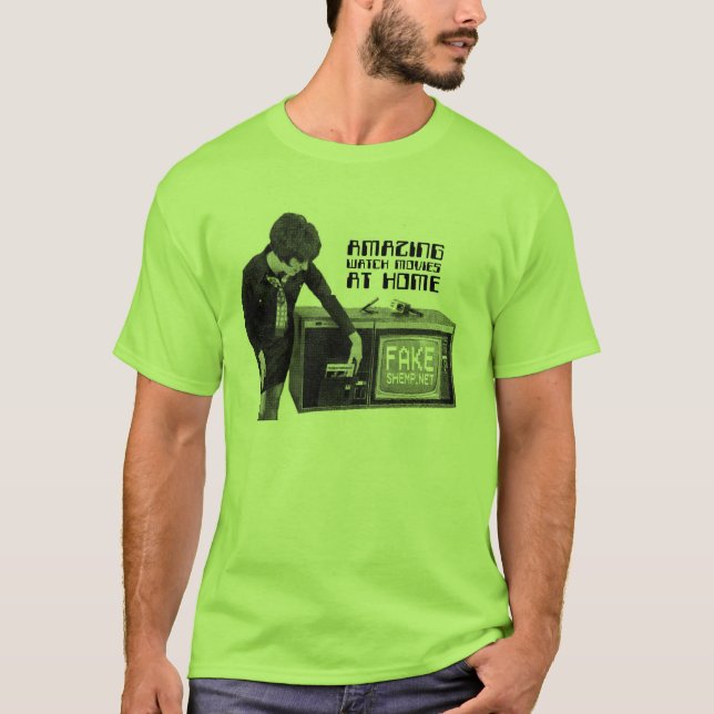 HEMMASTADD UTSLAGSPLATS FÖR FANTASTISK KLOCKA TEE SHIRT (Framsida)