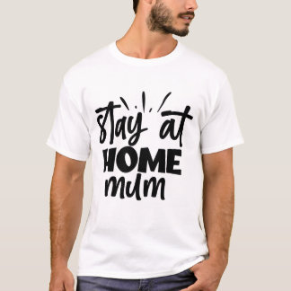 Hemmastadsmamma Söt Handskriven T-Shirt