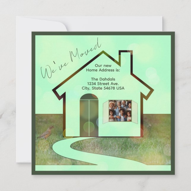 Hemmeddelande om roligt Foto och fågel Vi har flyt (Framsida)