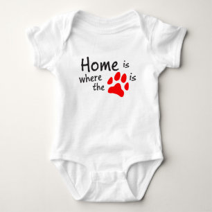 Hemmet är Baby Kostym T Shirt