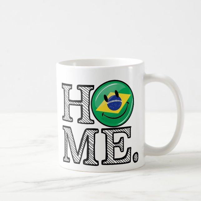Hemmet är Brasilien som ler Kaffemugg (Höger)