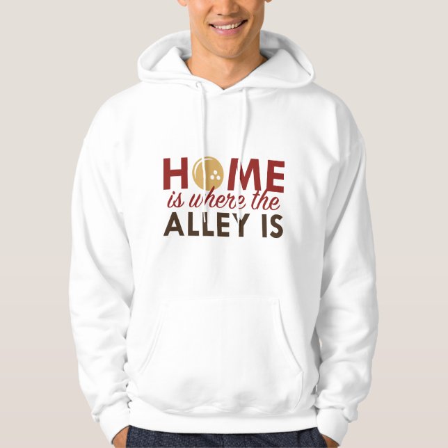 Hemmet är där Alley är Hoodie (Framsida)