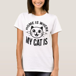Hemmet är där anpassad typsnitt-personlig minimali t shirt