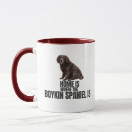 Hemmet är där Boykin Spaniel är kaffe Mugg