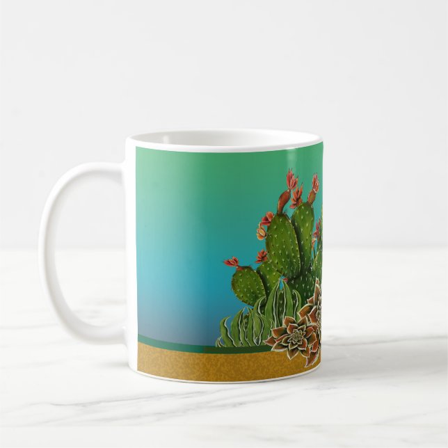Hemmet är där Cacti är Kaffemugg (Vänster)