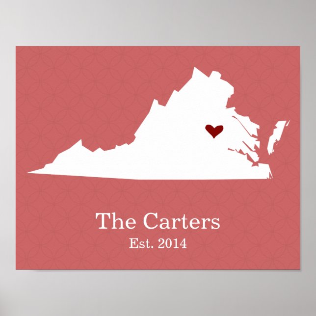 Hemmet är där ditt hjärta är - Virginia Poster (Framsidan)