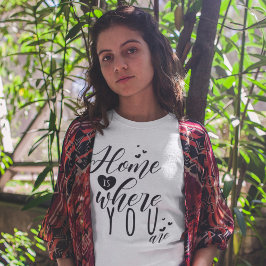 Hemmet är där du befinner dig t shirt