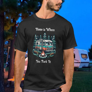 Hemmet är där du parkerar det | Camping Thned T Shirt