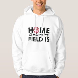 Hemmet är där Fält ligger Hoodie