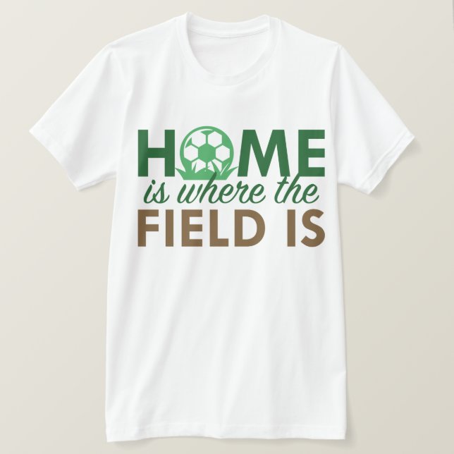 Hemmet är där Fält ligger T Shirt (Design framsida)