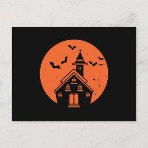 Hemmet är där Halloween Vykort