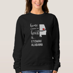 Hemmet är där hjärtat finns i Etowah County Alabam T Shirt