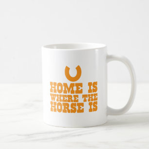 Hemmet är där Horse är Kaffemugg